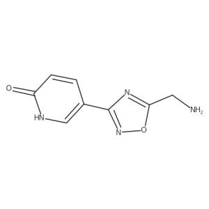 5-(5-(Aminomethyl)-1,2,4-oxadiazol-3-yl)pyridin-2-ol Structure