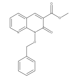 Methyl 1-(benzyloxy)-2-oxo-1,2-dihydro-1,8-naphthyridine-3-carboxylate Structure