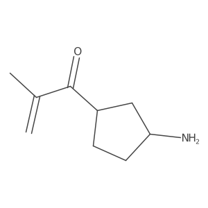 1-(3-Aminocyclopentyl)-2-methylprop-2-en-1-one结构式