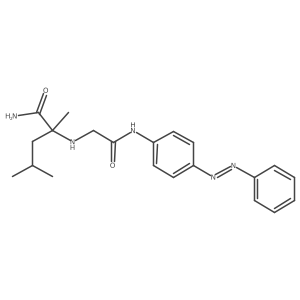Pentanamide, 2,4-dimethyl-2-[[2-oxo-2-[[4-(2-phenyldiazenyl)phenyl]amino]ethyl]amino]-结构式