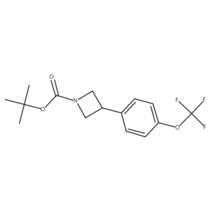 Tert-butyl 3-(4-(trifluoromethoxy)phenyl)azetidine-1-carboxylate结构式