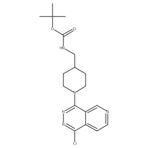 Tert-butyl 1-(1-chloropyrido[3,4-d]pyridazin-4-yl)piperidin-4-ylmethylcarbamate Structure