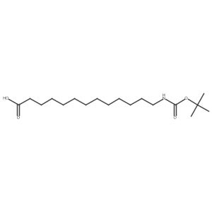 13-((tert-Butoxycarbonyl)amino)tridecanoic acid Structure