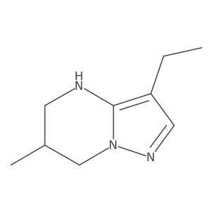 3-Ethyl-6-methyl-4H,5H,6H,7H-pyrazolo[1,5-a]pyrimidine Structure