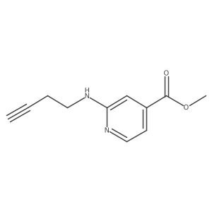 Methyl 2-[(but-3-yn-1-yl)amino]pyridine-4-carboxylate Structure