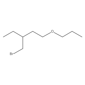 3-(Bromomethyl)-1-propoxypentane结构式