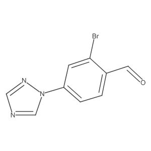 2-Bromo-4-(1H-1,2,4-triazol-1-yl)benzaldehyde Structure