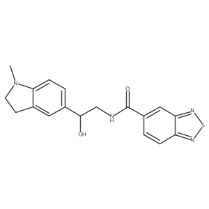 N-(2-hydroxy-2-(1-methylindolin-5-yl)ethyl)benzo[c][1,2,5]thiadiazole-5-carboxamide Structure