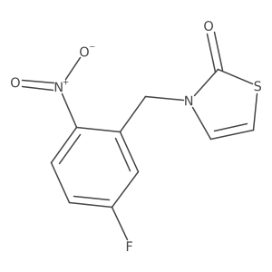 3-[(5-Fluoro-2-nitrophenyl)methyl]-2,3-dihydro-1,3-thiazol-2-one结构式
