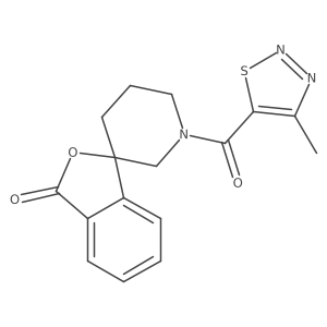 1'-(4-methyl-1,2,3-thiadiazole-5-carbonyl)-3H-spiro[isobenzofuran-1,3'-piperidin]-3-one Structure