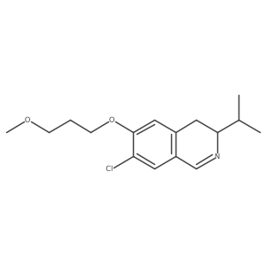 7-Chloro-3-isopropyl-6-(3-methoxypropoxy)-3,4-dihydroisoquinoline结构式