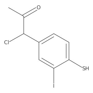 1-Chloro-1-(3-iodo-4-mercaptophenyl)propan-2-one Structure