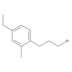 1-(3-Bromopropyl)-4-ethyl-2-iodobenzene结构式