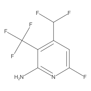 4-(Difluoromethyl)-6-fluoro-3-(trifluoromethyl)pyridin-2-amine Structure
