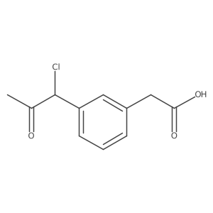 1-(3-(Carboxymethyl)phenyl)-1-chloropropan-2-one结构式