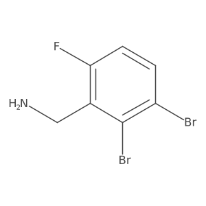 2,3-Dibromo-6-fluorobenzylamine Structure