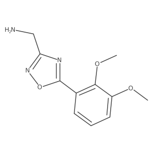 1-[5-(2,3-Dimethoxyphenyl)-1,2,4-oxadiazol-3-yl]methanamine Structure