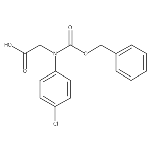 N-((Benzyloxy)carbonyl)-N-(4-chlorophenyl)glycine结构式