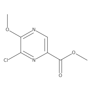 Methyl 6-chloro-5-methoxypyrazine-2-carboxylate结构式