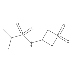 N-(1,1-Dioxidothietan-3-yl)propane-2-sulfonamide Structure