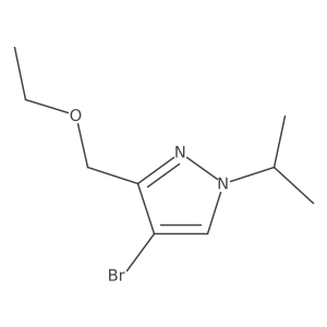 4-bromo-3-(ethoxymethyl)-1-isopropyl-1H-pyrazole Structure