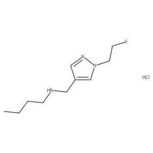 butyl{[1-(2-fluoroethyl)-1H-pyrazol-4-yl]methyl}amine Structure