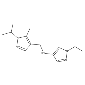 1-ethyl-N-{[5-methyl-1-(propan-2-yl)-1H-pyrazol-4-yl]methyl}-1H-pyrazol-4-amine结构式