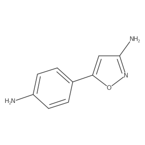 5-(4-Aminophenyl)-3-isoxazolamine Structure