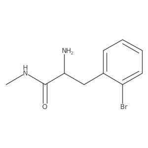 2-Amino-3-(2-bromophenyl)-N-methylpropanamide Structure
