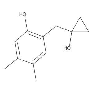 2-[(1-Hydroxycyclopropyl)methyl]-4,5-dimethylphenol结构式