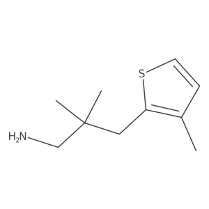 2,2-Dimethyl-3-(3-methylthiophen-2-yl)propan-1-amine Structure