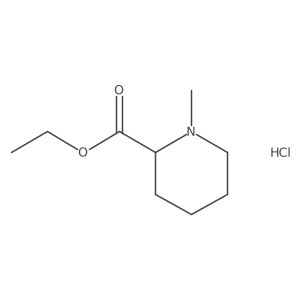 Ethyl 1-methylpiperidine-2-carboxylate hydrochloride结构式