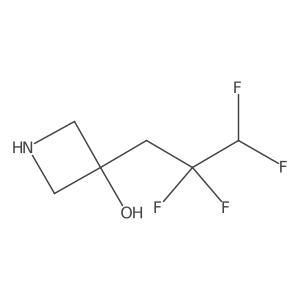 3-(2,2,3,3-Tetrafluoropropyl)azetidin-3-ol结构式
