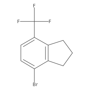 4-Bromo-7-(trifluoromethyl)indane结构式
