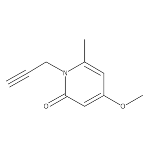 4-methoxy-6-methyl-1-(prop-2-yn-1-yl)pyridin-2(1H)-one结构式