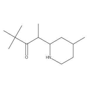 2,2-Dimethyl-4-(4-methylpiperidin-2-yl)pentan-3-one Structure