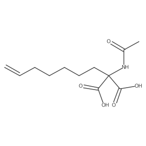 2-Acetamido-2-hept-6-enyl-propanedioic acid Structure