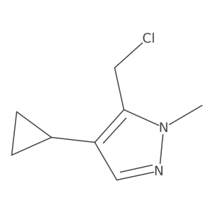 5-(chloromethyl)-4-cyclopropyl-1-methyl-1H-pyrazole Structure