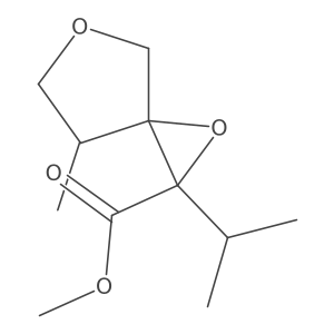 Methyl 7-methyl-2-(propan-2-yl)-1,5-dioxaspiro[2.4]heptane-2-carboxylate Structure