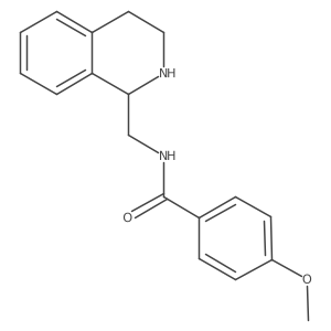 4-methoxy-N-[(1,2,3,4-tetrahydroisoquinolin-1-yl)methyl]benzamide结构式