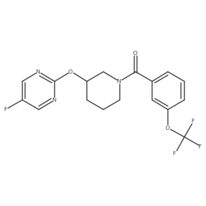 (3-((5-Fluoropyrimidin-2-yl)oxy)piperidin-1-yl)(3-(trifluoromethoxy)phenyl)methanone结构式