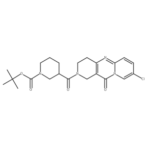 tert-butyl 3-(8-chloro-11-oxo-2,3,4,11-tetrahydro-1H-dipyrido[1,2-a:4',3'-d]pyrimidine-2-carbonyl)piperidine-1-carboxylate结构式