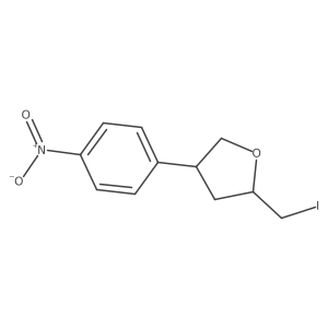 (2S,4R)-2-(Iodomethyl)-4-(4-nitrophenyl)oxolane结构式