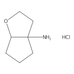 (3aS,6aR)-Hexahydro-2H-cyclopenta[b]furan-3a-amine hydrochloride结构式