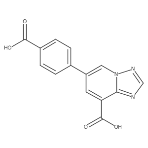 6-(4-Carboxyphenyl)-[1,2,4]triazolo[1,5-a]pyridine-8-carboxylic acid Structure