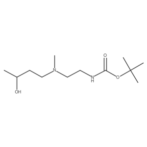 tert-butyl N-{2-[(3-hydroxybutyl)(methyl)amino]ethyl}carbamate结构式