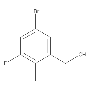 (5-Bromo-3-fluoro-2-methylphenyl)methanol结构式