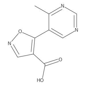 5-(4-Methylpyrimidin-5-yl)-1,2-oxazole-4-carboxylic acid Structure