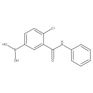 (4-Chloro-3-(phenylcarbamoyl)phenyl)boronic acid Structure