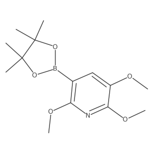 2,3,6-Trimethoxy-5-(4,4,5,5-tetramethyl-1,3,2-dioxaborolan-2-yl)pyridine Structure